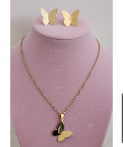 La Metamorfosis  Set Mariposa Dorada – Joyería con Propósito